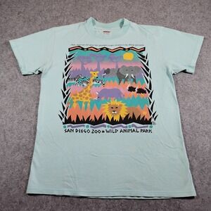 Vintage 80s San Diego Zoo Wild Animal Park Stedman T-Shirt Mens Medium USA Made